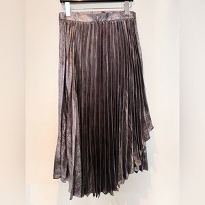 Banana Republic Pleated Asymmetrical Midi Skirt